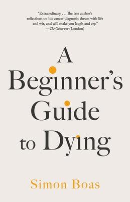 Vintage paperback book titled "A Beginner's Guide to Dying" with a plain cover, displayed on a white background.