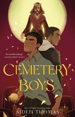 Paperback of Cemetery Boys by Square Fish featuring a dark, atmospheric cover with ghostly and supernatural imagery.