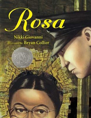 Paperback Rosa novel by Square Fish featuring a colorful cover with floral and artistic illustrations.
