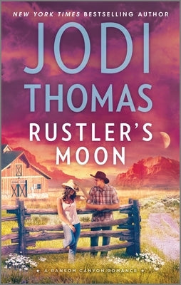 Mass market paperback of Rustler's Moon: A Small Town Cowboy Romance by Hqn, featuring a cowboy and a rural town scene.