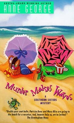 Mass market paperback of Murder Makes Waves by William Morrow & Company, showing the book cover with ocean-themed design.