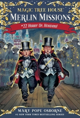 Paperback of "Hurry Up, Houdini!" by Random House Books for Young Readers featuring colorful cover art with a young magician performing tricks.