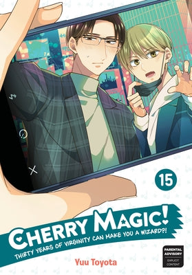 Paperback manga titled Cherry Magic! Thirty Years of Virginity Can Make You a Wizard?! by Square Enix Manga, featuring colorful cover art.