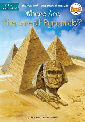 Paperback book titled "Where Are the Great Pyramids?" from Penguin Workshop, featuring a colorful cover illustration.