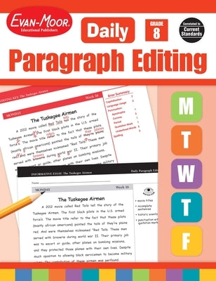 Daily Paragraph Editing, Grade 8 Teacher Edition Paperback Evan-Moor Educational Publishers
