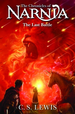 Paperback edition of The Last Battle by HarperCollins, showing the book cover with fantasy-themed artwork.
