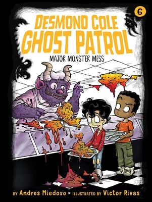 Paperback copy of Major Monster Mess children's book by Little Simon featuring colorful monster illustrations.