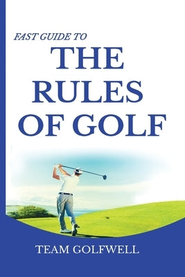 Paperback book titled "Fast Guide to the Rules of Golf," compact edition with Pacific Trust Holdings Nz Ltd. branding.
