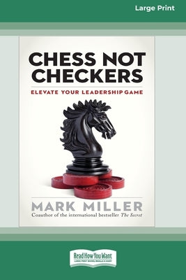 Paperback of Chess Not Checkers book by ReadHowYouWant, featuring a cover with chess pieces and leadership themes.