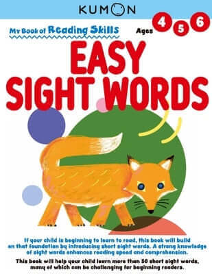 Kumon My Bk of Reading Skills: Easy Sight Words Paperback Kumon Publishing North America