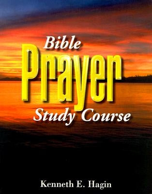 Paperback Bible Prayer Study Course by Faith Library Publications, open book showing highlighted text and study notes.