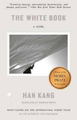 Paperback copy of "The White Book" by Random House Publishing Group, featuring a minimalist white cover with black text.