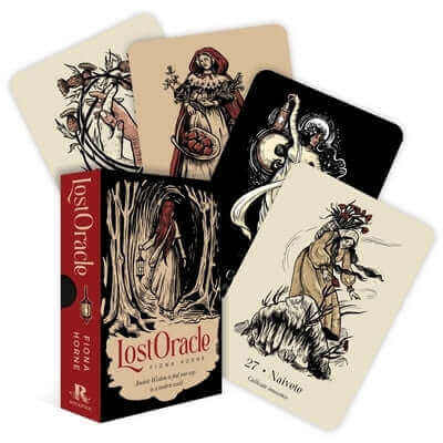 Book cover titled "Lost Oracle" by Rockpool Publishing featuring mystical artwork and a dark, enigmatic design.