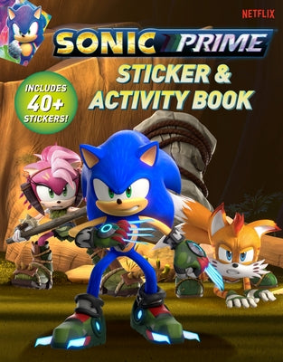 Sonic Prime sticker and activity book with colorful pages and over 40 stickers, paperback format from Penguin Young Readers Licenses.