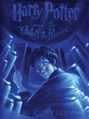 Paperback edition of Harry Potter and the Order of the Phoenix by Thorndike Press, featuring the book cover with magical imagery.