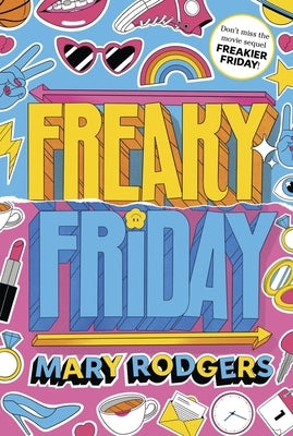 Freaky Friday paperback book by HarperCollins with colorful cover art featuring a young girl and a mirror.