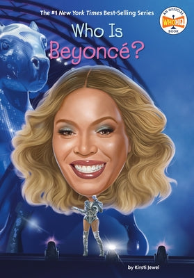 Paperback book titled "Who Is Beyoncé?" by Penguin Workshop featuring a colorful cover with Beyoncé's image and vibrant design.