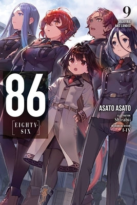 Paperback of 86--Eighty-Six, Vol. 9 light novel with cover art featuring characters from Yen On brand.
