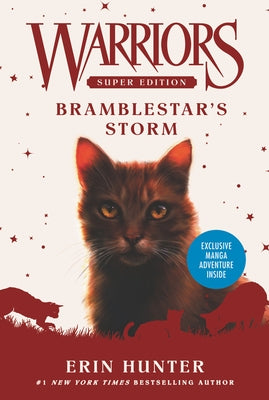 Paperback of Warriors Super Edition Bramblestar's Storm by HarperCollins, featuring a cover illustration of Bramblestar in a forest setting.