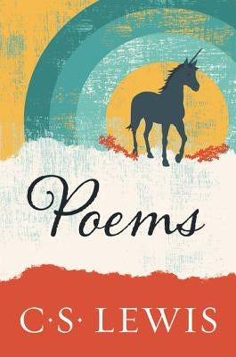 Paperback poetry book titled "Poems" by HarperOne, featuring a close-up of the cover with artistic design and text.