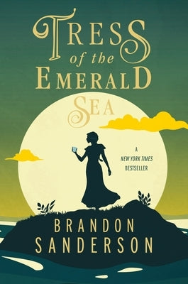 Paperback copy of "Tress of the Emerald Sea" by Tor Books, featuring a colorful cover with fantasy artwork.