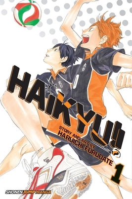 Paperback of Haikyu!! Vol. 1 manga by Viz Media, featuring vibrant cover art with volleyball and team illustration.
