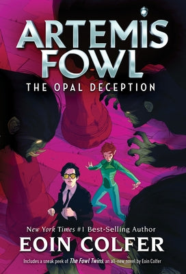 Paperback of Opal Deception from The Artemis Fowl series by Disney Hyperion, featuring a colorful book cover.