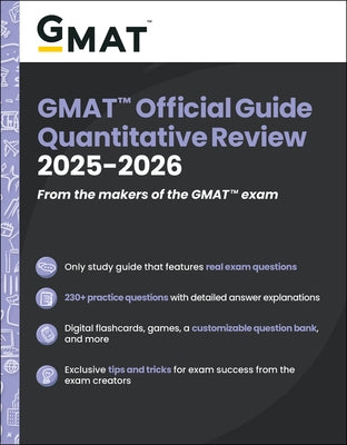 GMAT Official Guide Quantitative Review 2025-2026: Book + Online Question Bank by Gmac (Graduate Management Admission Coun