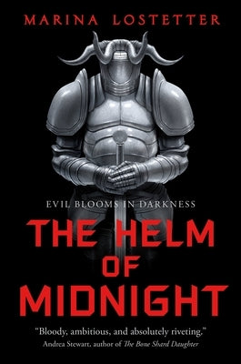 Paperback copy of The Helm of Midnight by Tor Books, featuring the book cover with dark and mysterious artwork.