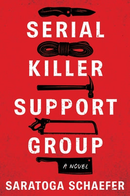 Paperback of "Serial Killer Support Group" by Crooked Lane Books, featuring the book cover with dark, suspenseful artwork.