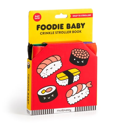 Foodie Baby Crinkle Fabric Stroller Book Fabric Galison