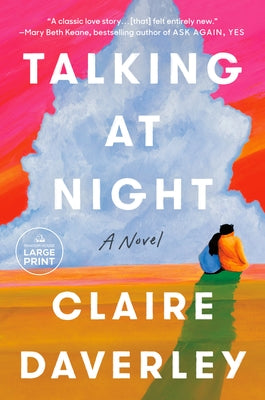 Paperback of "Talking at Night" by Random House Large Print Publishing, showing the book cover with title and design.