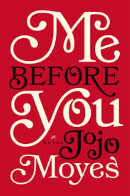 Large print paperback of "Me Before You" by Large Print Press, showing the book cover with title and author.