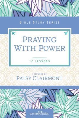 Paperback book titled "Praying with Power" by HarperChristian Resources, featuring a close-up of the cover with a prayer-themed design.