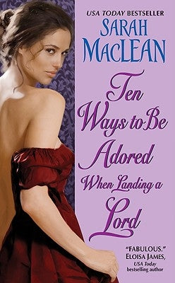 Cover of Avon Books mass market paperbound novel "Ten Ways to Be Adored When Landing a Lord" featuring romantic artwork.
