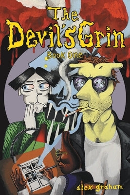 Paperback copy of "The Devil's Grin: Book One" by Fantagraphics Books, featuring the book cover with dark artwork and title.