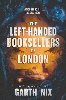 Cover image of "The Left-Handed Booksellers of London" paperback novel by Clarion Books, showing the book's illustrated cover design.