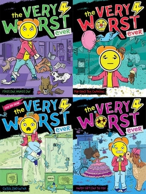 The Very Worst Ever Collected Set: First Day, Worst Day; Pop Goes the Carnival; Catch Zoo Later; Happy Gift Day to You Paperback Little Simon