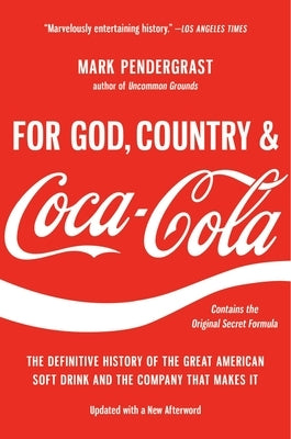 Paperback book titled "For God, Country, and Coca-Cola" by Basic Books, featuring a cover with Coca-Cola branding and historical imagery.
