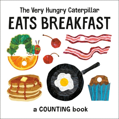Board book from World of Eric Carle featuring The Very Hungry Caterpillar eating breakfast and counting colorful food items.
