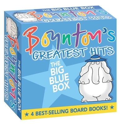 Boynton's Greatest Hits boxed set featuring colorful illustrations from Moo, Baa, La La La!, A to Z, Doggies, and Blue Hat, Green Hat.
