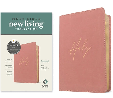 NLT Compact Bible, Filament Enabled (Leatherlike, Holy Dusty Pink, Red Letter) Bible Tyndale House Publishers