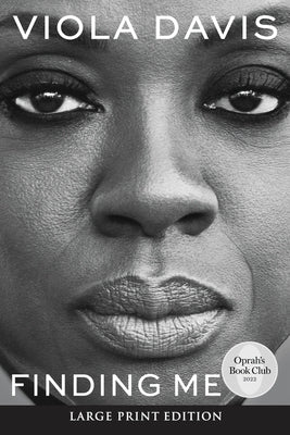 Paperback edition of Finding Me: A Memoir by Harper Large Print, featuring a close-up of the book cover with title and author.
