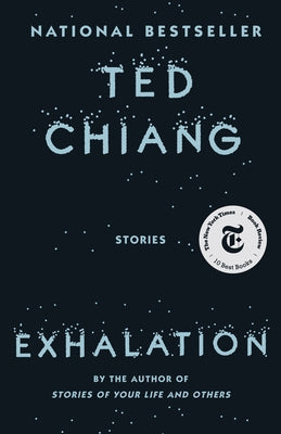 Vintage Exhalation paperback book with a plain cover, featuring the title and author details visible on the front.