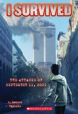 Paperback book titled "I Survived the Attacks of September 11, 2001" from Scholastic Paperbacks, Volume 6, with a colorful cover illustration.