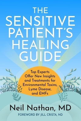 Paperback book titled "The Sensitive Patient's Healing Guide" by Cypress House, featuring a cover with medical and environmental health themes.