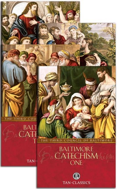 Paperback Baltimore Catechism Set: The Third Council of Baltimore by Tan Books, featuring religious educational content and classic cover design.
