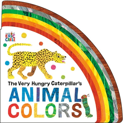 The Very Hungry Caterpillar's Animal Colors board book by World of Eric Carle featuring colorful animal illustrations on the cover
