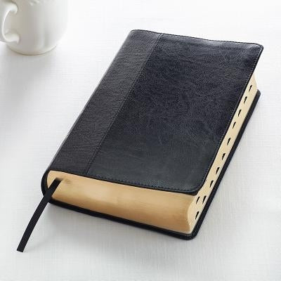 KJV Giant Print Lux-Leather 2-Tone Black by