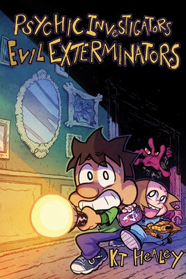 Psychic Investigators Evil Exterminators paperback by Top Shelf Productions, featuring cover art of psychic detectives and supernatural themes.